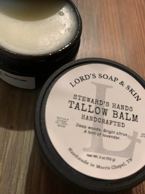 STEWARD'S HANDS - TALLOW BALM (CEDAR & FIR EO BLEND)) AMBER JAR 2OZzP