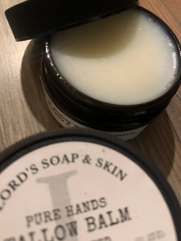 PURE HANDS - BARE TALLOW BALM (FRAGRANCE-FREE) AMBER JAR 2OZ