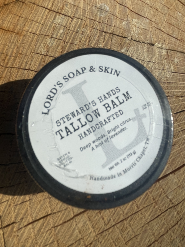 STEWARD'S HANDS - TALLOW BALM (CEDAR & FIR EO BLEND)) AMBER JAR 2OZzP